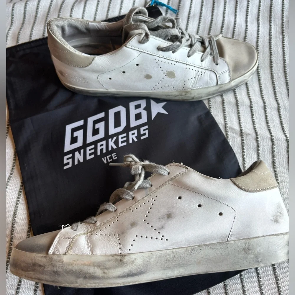 Golden Goose Deluxe Brand Ladies Superstar White Skate Sneaker - IT39/US9 - Picture 5 of 7